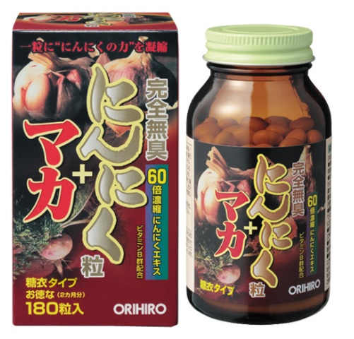 Экстракт маки и чеснока без запаха - для энергии, Orihiro